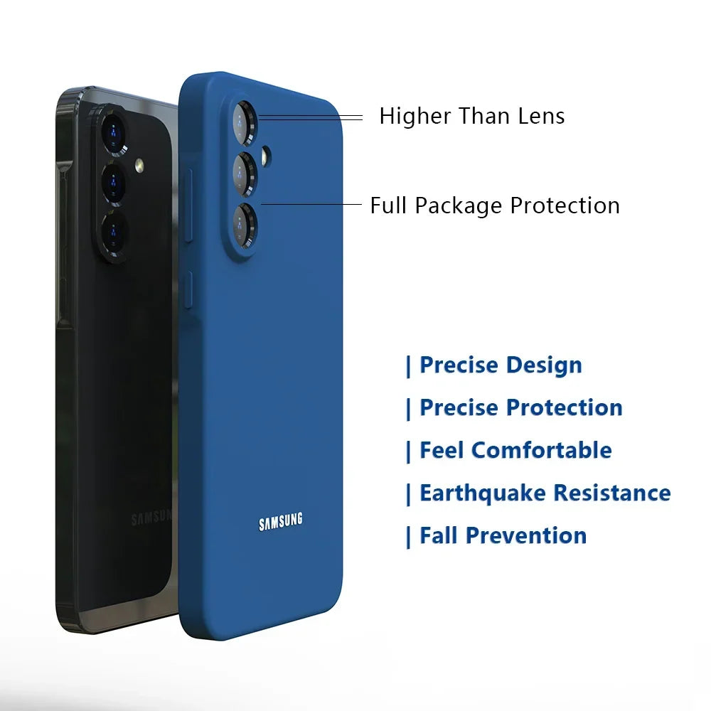 Phone Case Slim Silicone Shock-Absorbing Raised Screen & Camera Edges