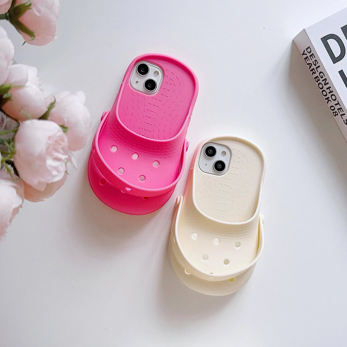 Phone Case Soft Silicone Shockproof Mini Slipper Design