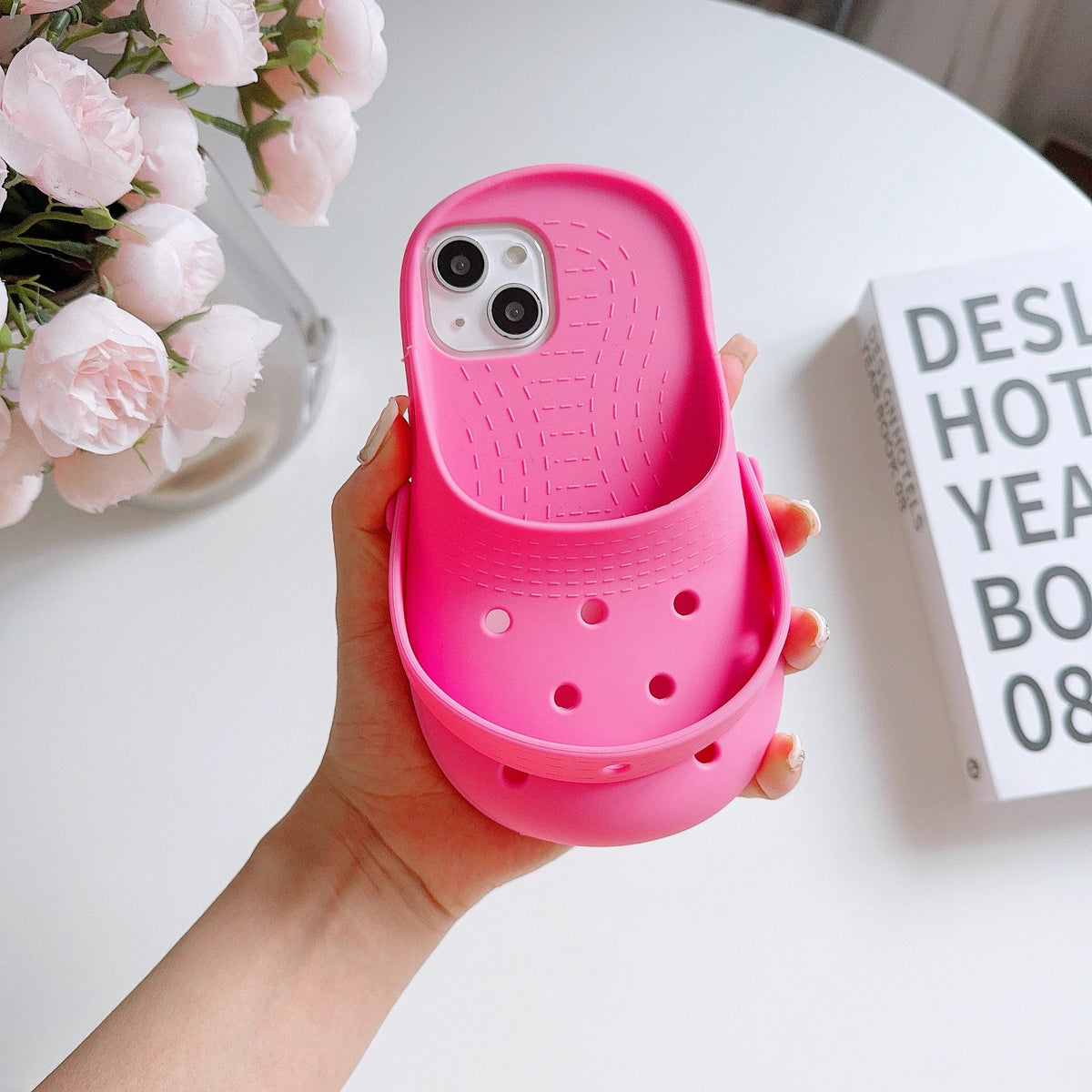 Phone Case Soft Silicone Shockproof Mini Slipper Design