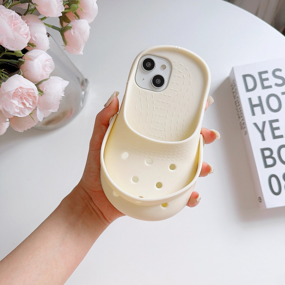 Phone Case Soft Silicone Shockproof Mini Slipper Design