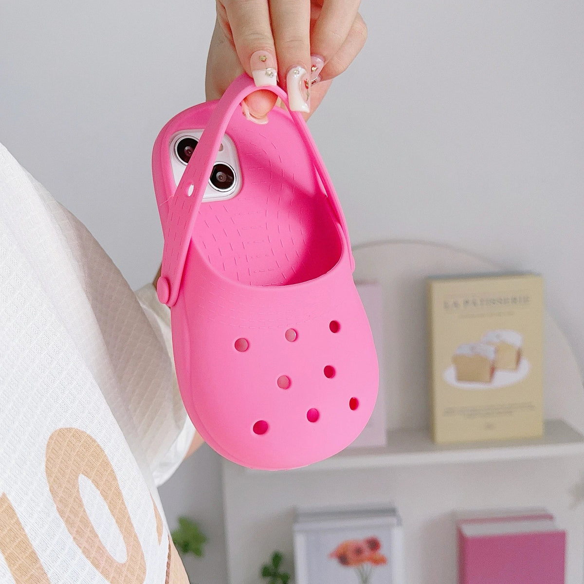 Phone Case Soft Silicone Shockproof Mini Slipper Design