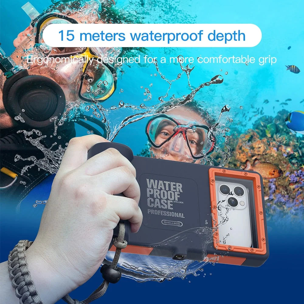 Phone Case Waterproof to 50 Ft Shock-Resistant