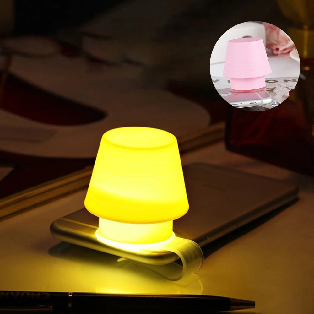 Phone Flashlight Night Lamp Silicone Ambient Diffuser