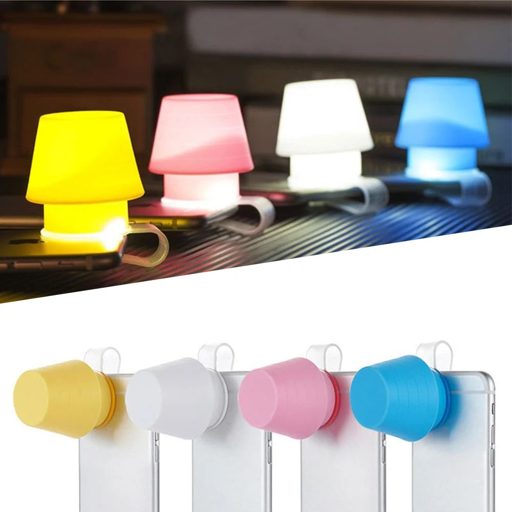 Phone Flashlight Night Lamp Silicone Ambient Diffuser