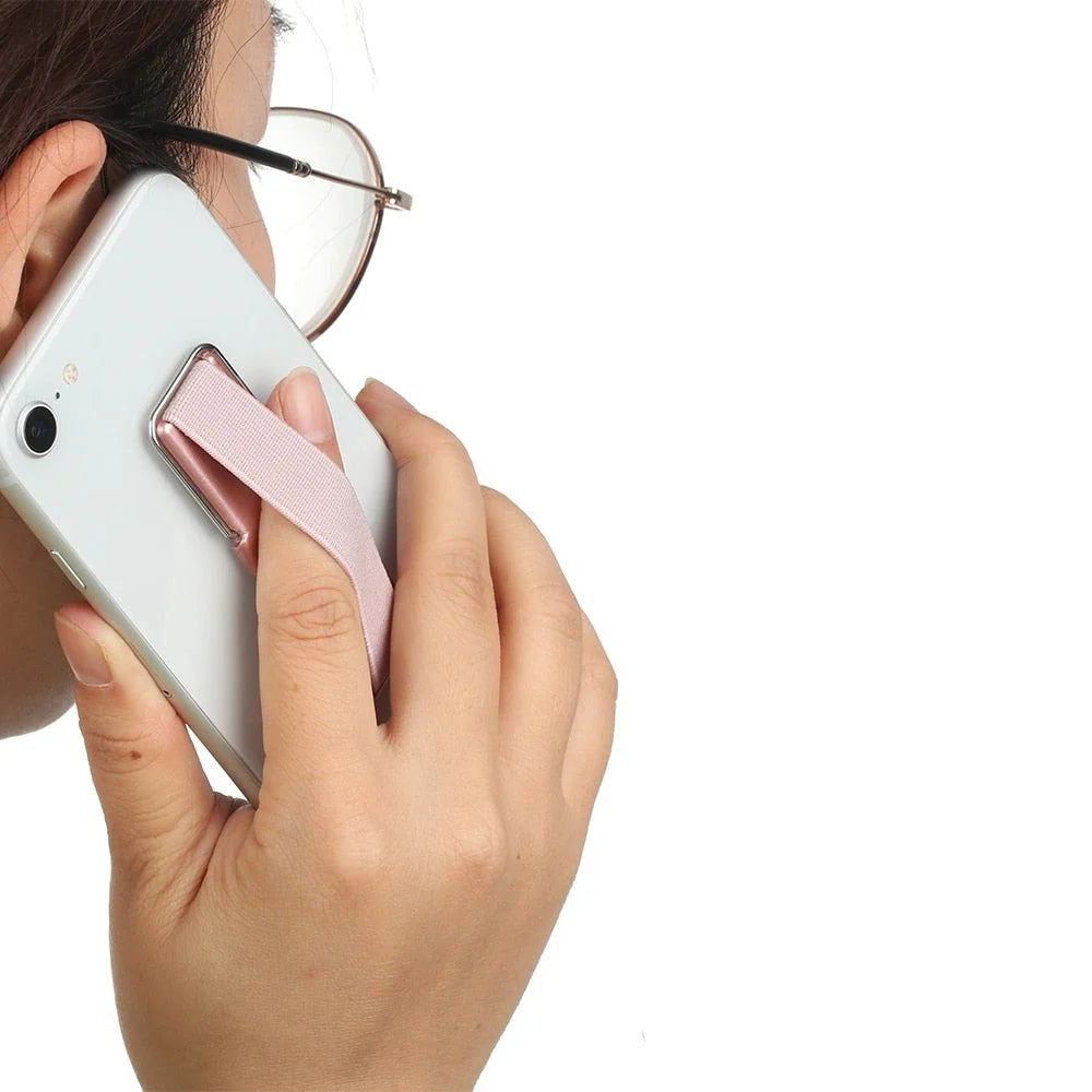 Phone Grip Holder Elastic Strap Foldable Kickstand