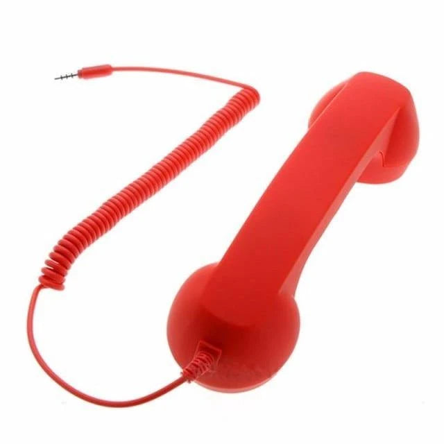 Phone Handset Retro Design 3.5mm Audio Jack Noise Reduction