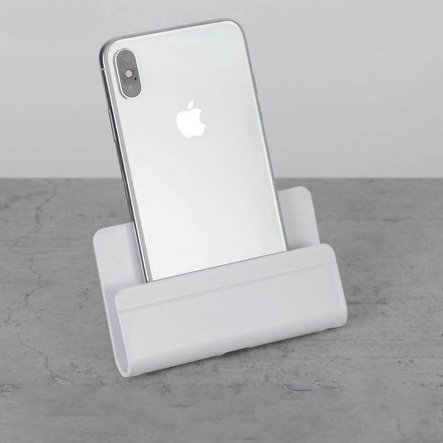 Phone Holder Wall-Mounted Drill-Free Adhesive Charging Access