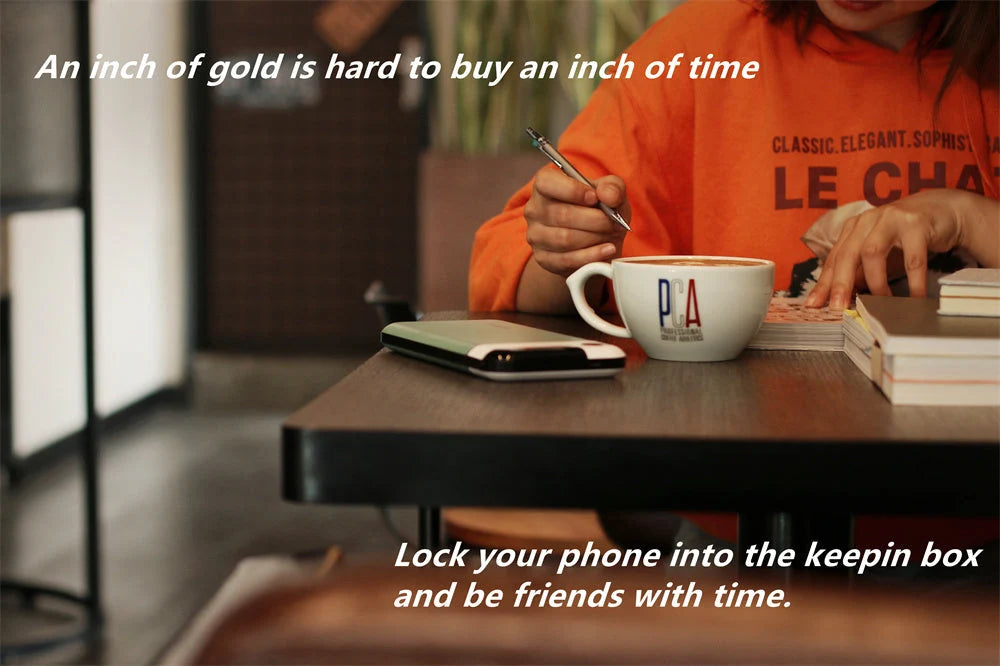 Phone Lock Box Timed Charging Port Screen Window