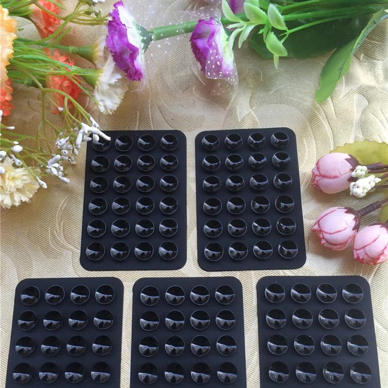 Phone Mounting Pads Silicone Double-Sided Set of 6