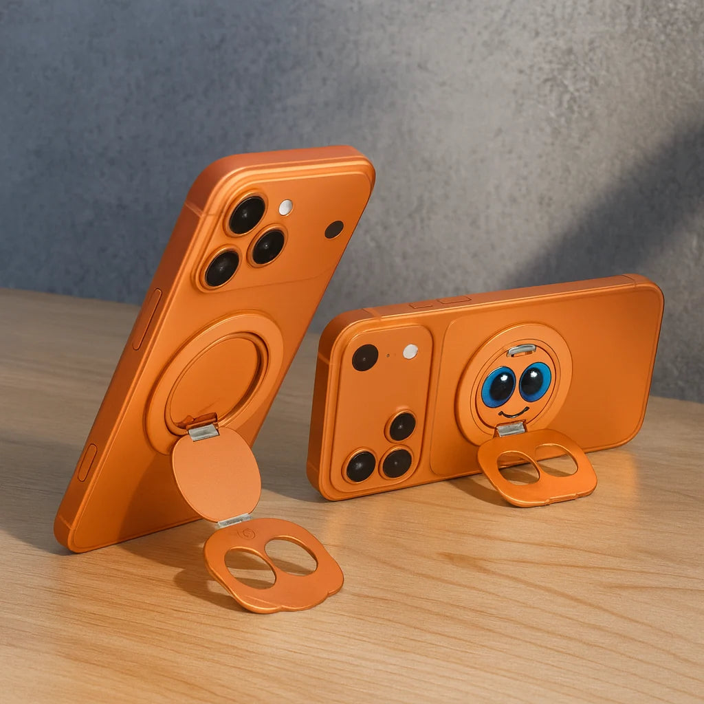 Phone Ring Stand Magnetic 360° Rotating Foldable Kickstand