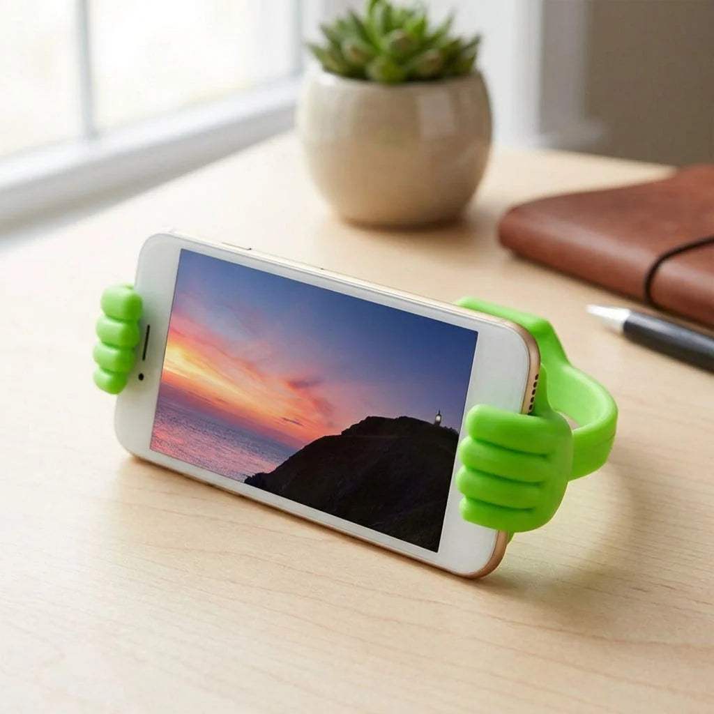 Phone Stand Compact Non-Slip Portrait & Landscape Viewing