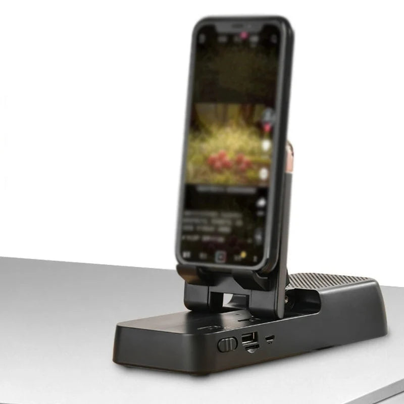 Phone & Tablet Holder Bluetooth Speaker Adjustable Angle