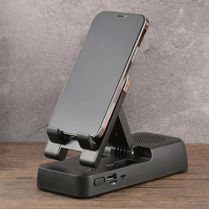 Phone & Tablet Holder Bluetooth Speaker Adjustable Angle