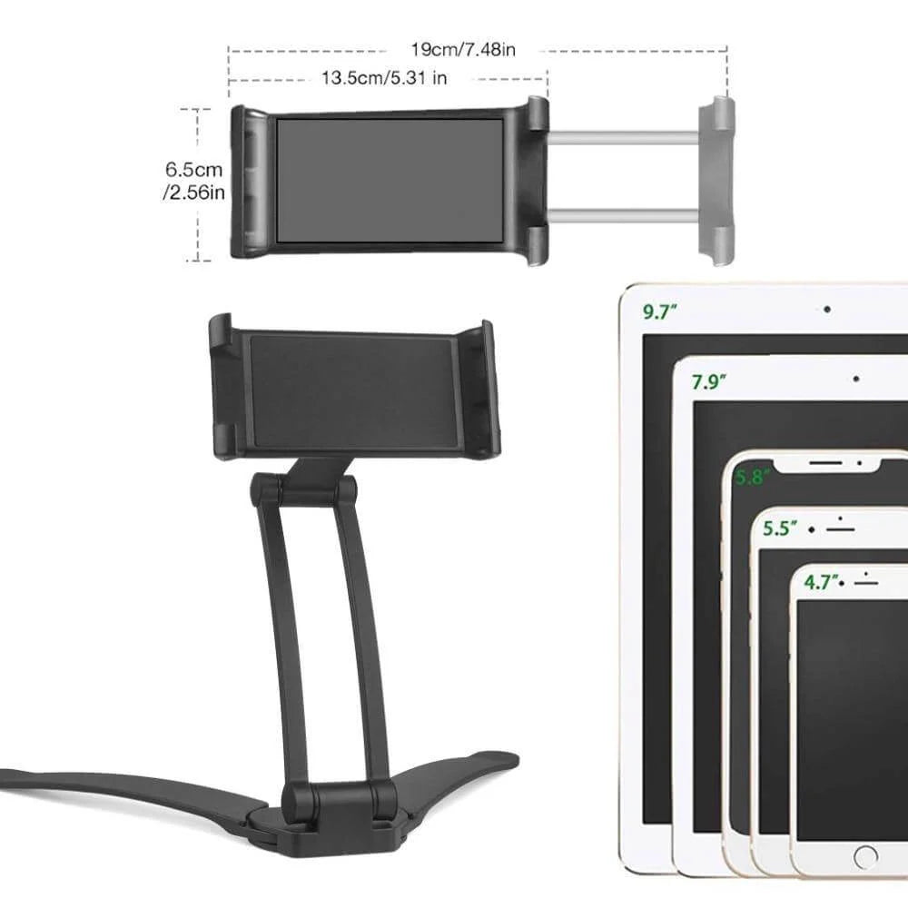 Phone & Tablet Holder Wall-Mounted 360° Rotating Foldable Arm