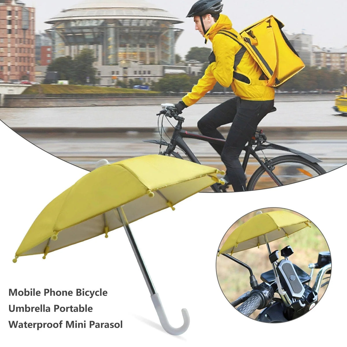 Phone Umbrella Water-Repellent UV-Blocking Compact