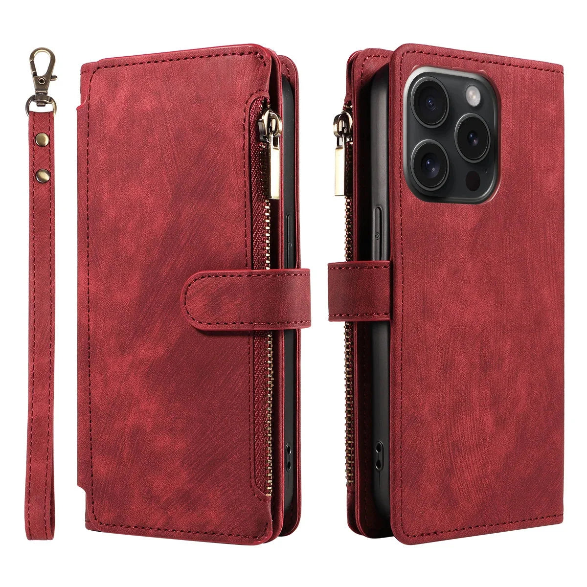 Phone Wallet Case Card & Cash Storage Wrist Strap