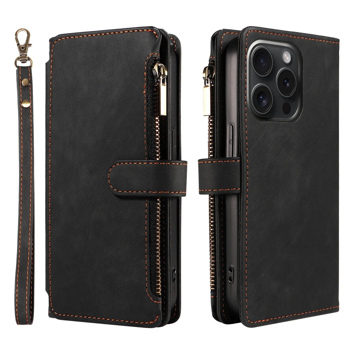 Phone Wallet Case Card & Cash Storage Wrist Strap