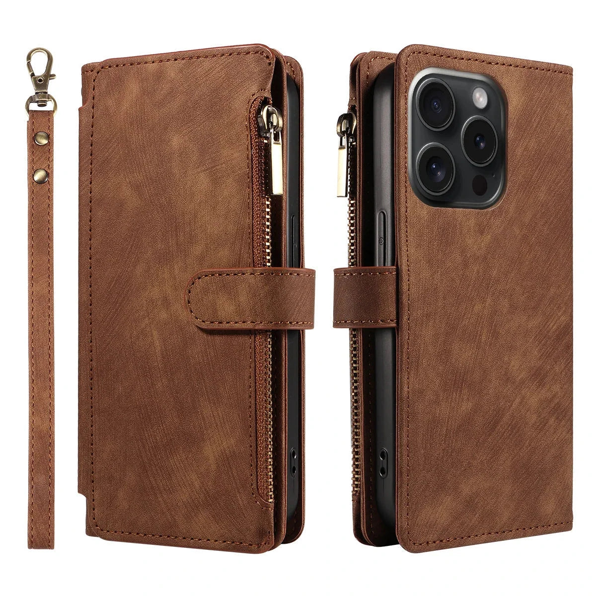 Phone Wallet Case Card & Cash Storage Wrist Strap