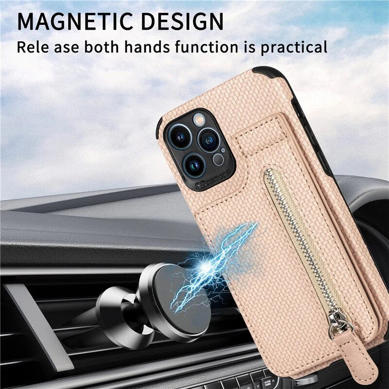Phone Wallet Case Card Pocket & Kickstand