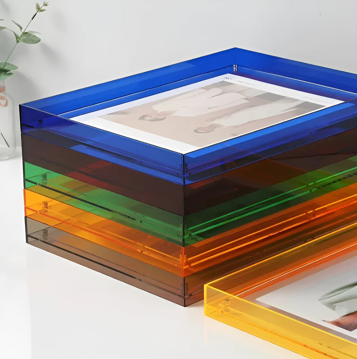 Photo Frame Acrylic Floating Desk & Wall Display