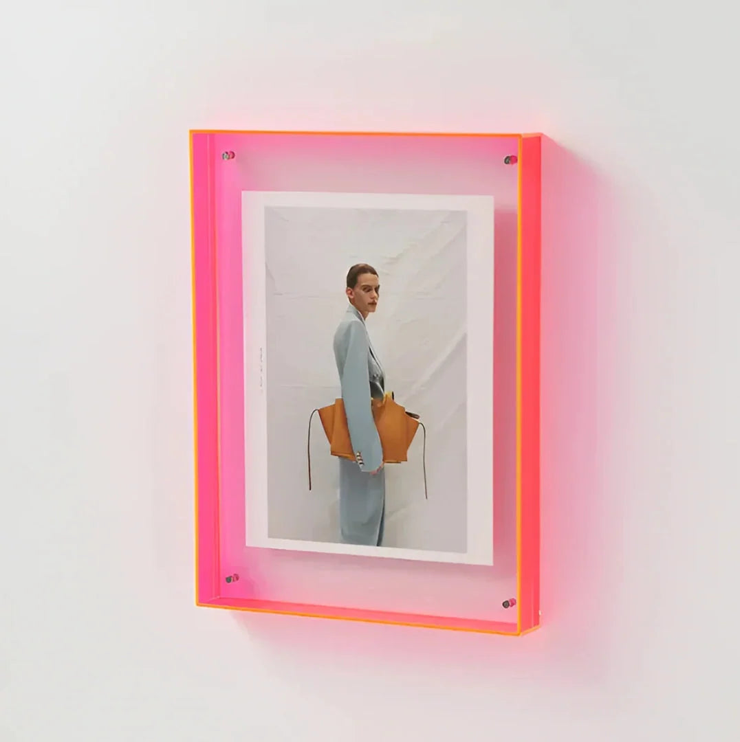 Photo Frame Acrylic Floating Desk & Wall Display