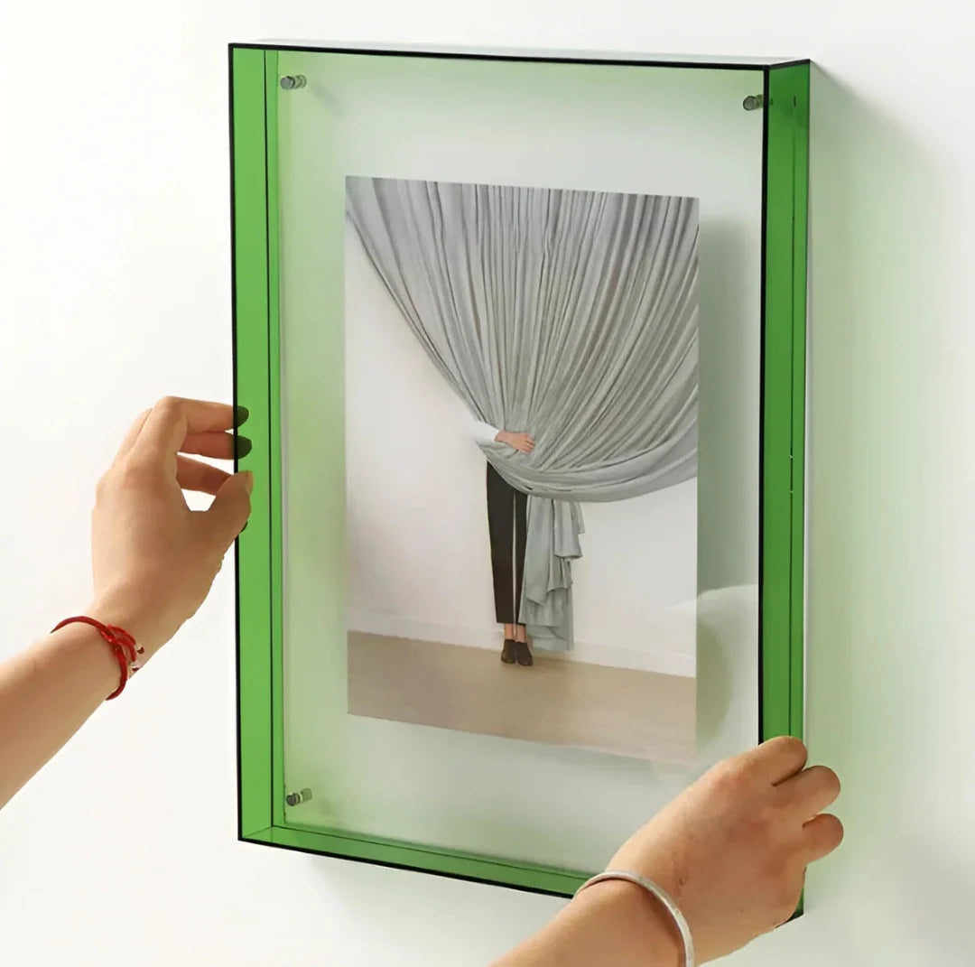 Photo Frame Acrylic Floating Desk & Wall Display