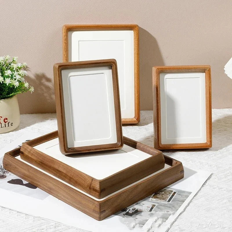 Photo Frame Handcrafted Wood Rounded Corners Mortise-And-Tenon Joinery