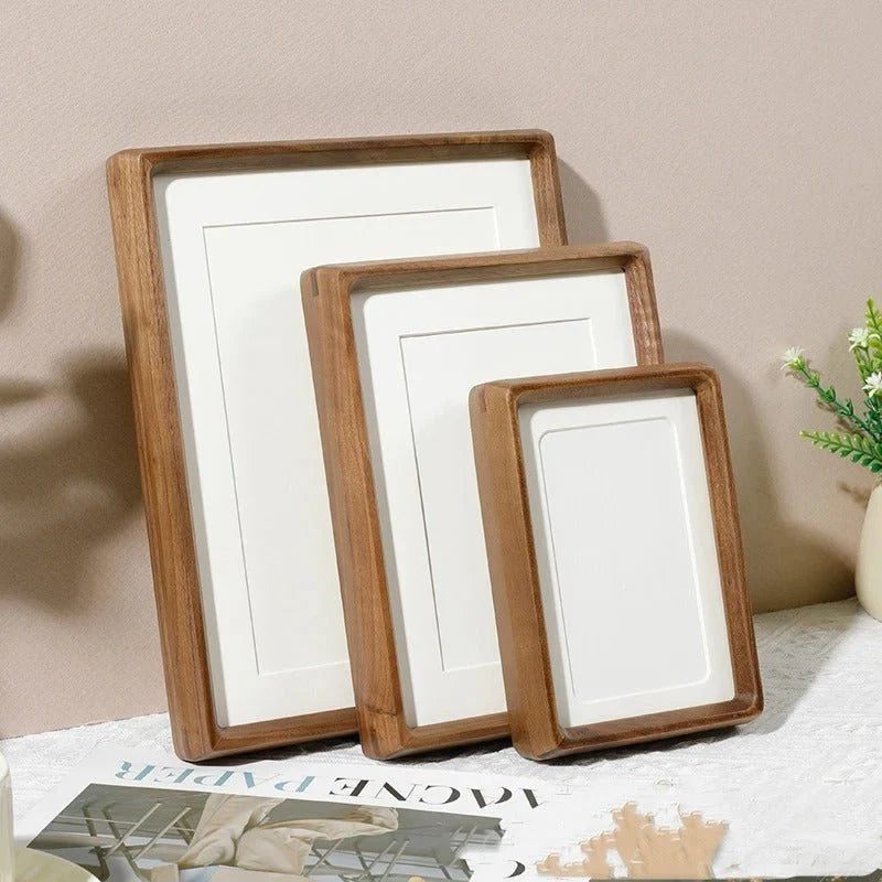 Photo Frame Handcrafted Wood Rounded Corners Mortise-And-Tenon Joinery