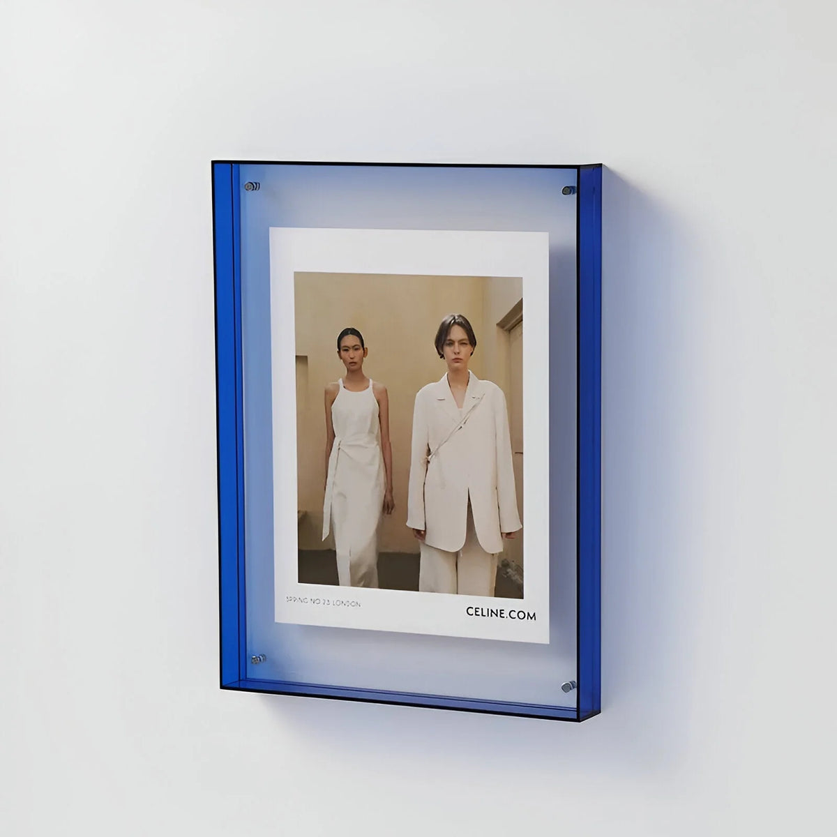 Photo Frame Transparent Acrylic Freestanding or Wall-Mounted