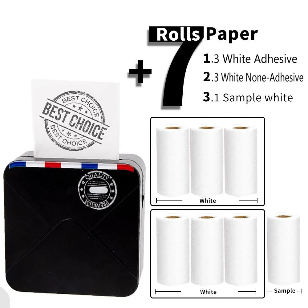Photo Printer Portable Bluetooth Thermal Printing