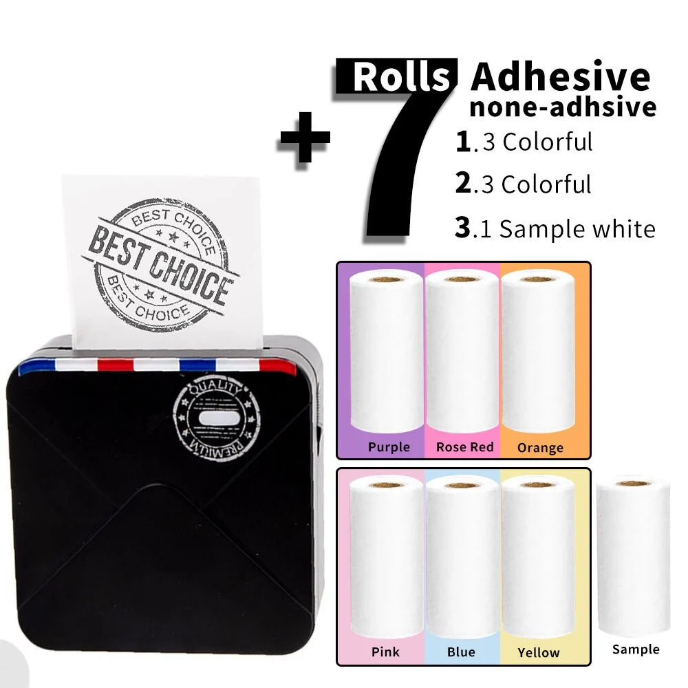 Photo Printer Portable Bluetooth Thermal Printing