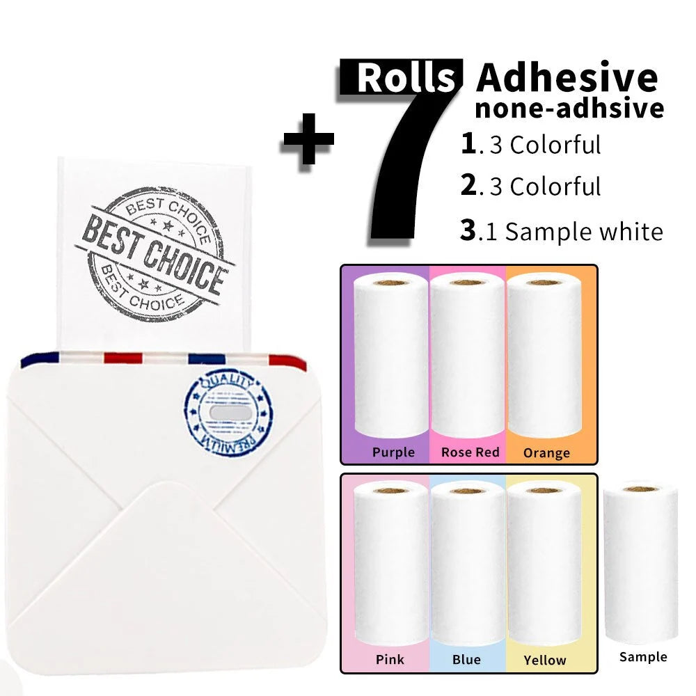 Photo Printer Portable Bluetooth Thermal Printing