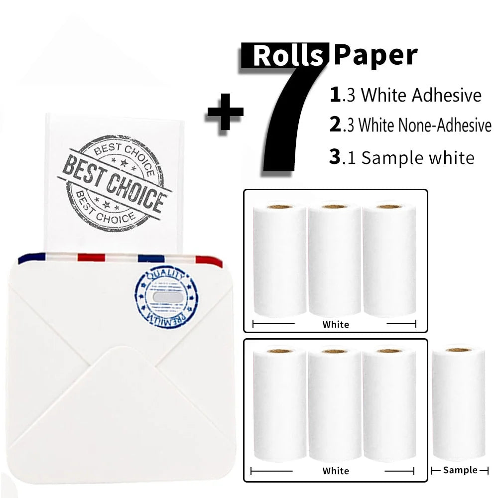 Photo Printer Portable Bluetooth Thermal Printing