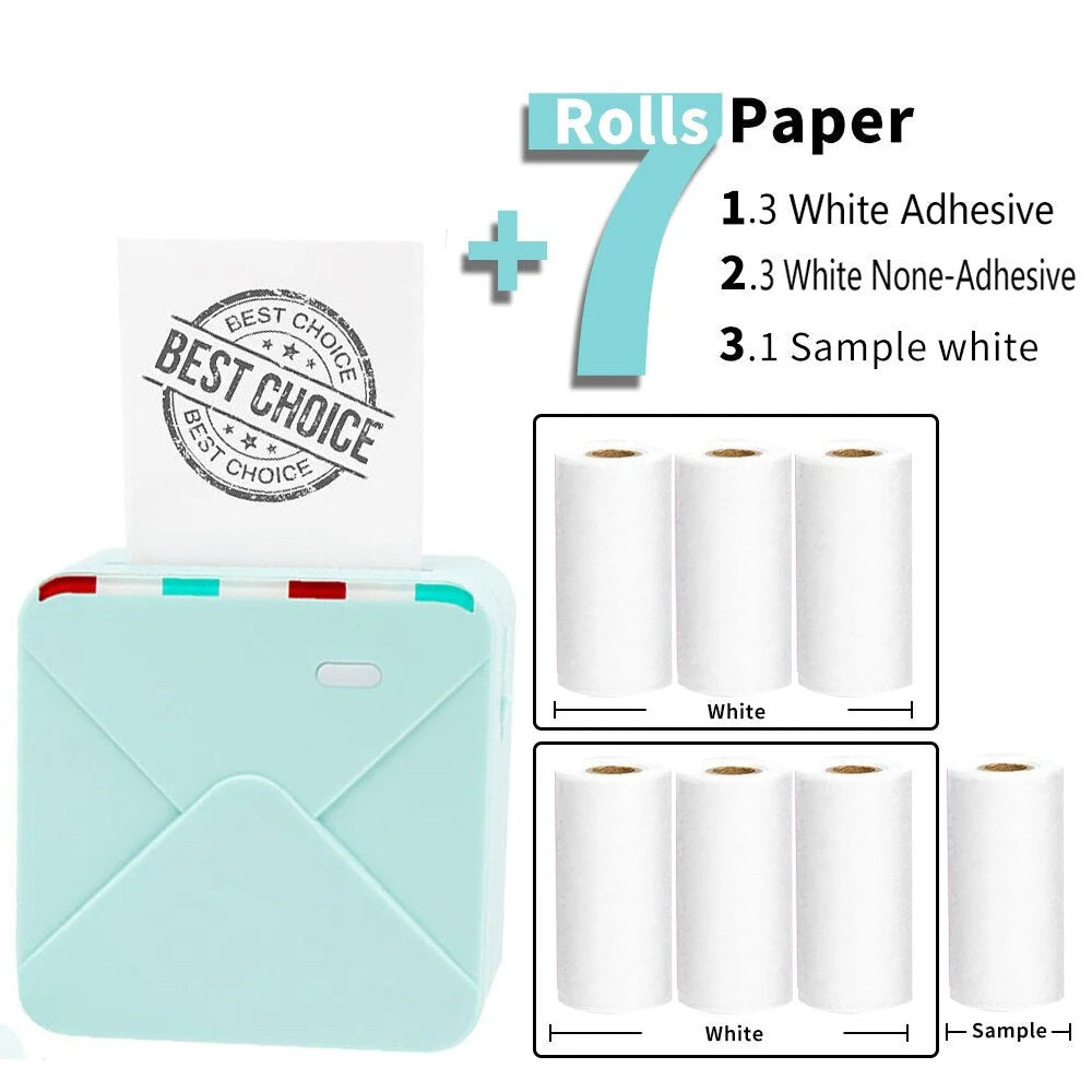 Photo Printer Portable Bluetooth Thermal Printing