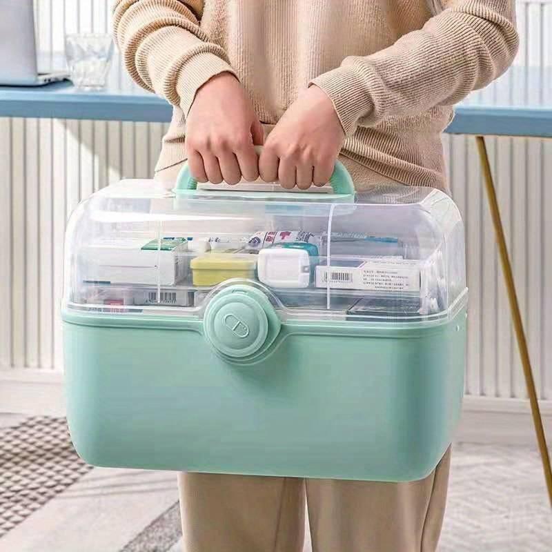 Pill Organizer Secure Latch Compact Travel Storage