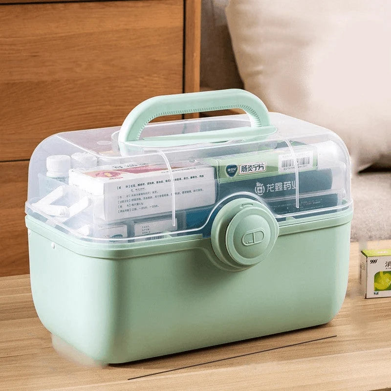 Pill Organizer Secure Latch Compact Travel Storage