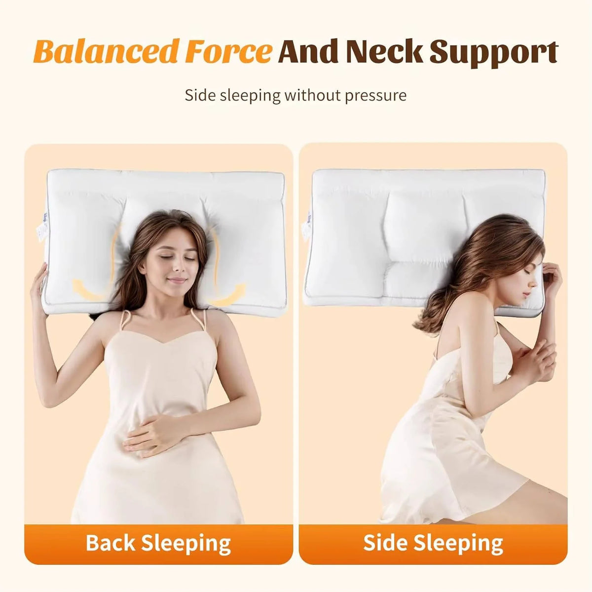 Pillow 5-Zone Ergonomic Neck Support Hypoallergenic