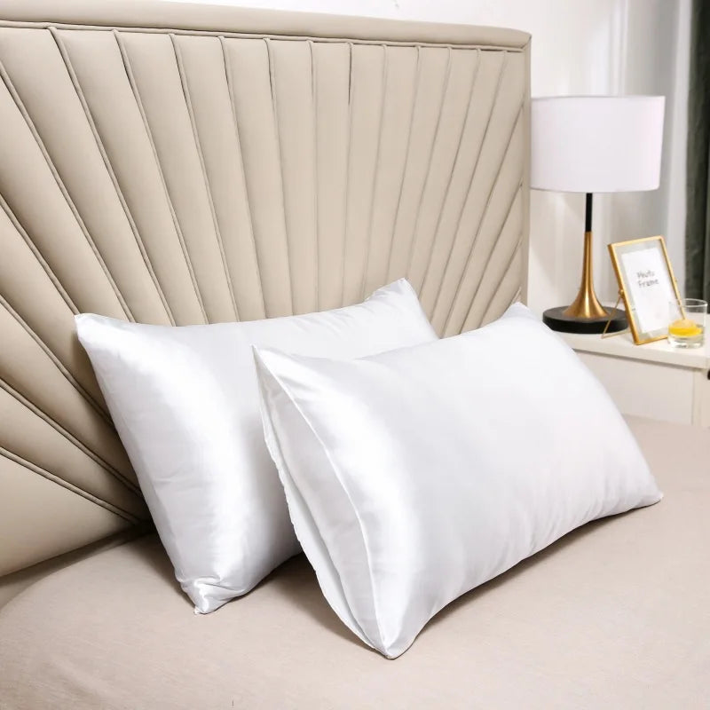 Pillowcase 100% Mulberry Silk Hypoallergenic Smooth Surface