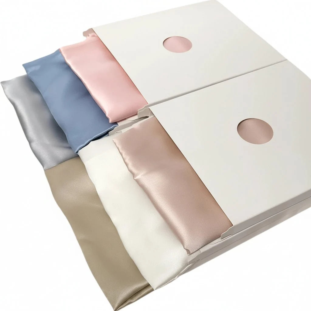 Pillowcase Silk-Like Polyester Breathable Concealed Zipper