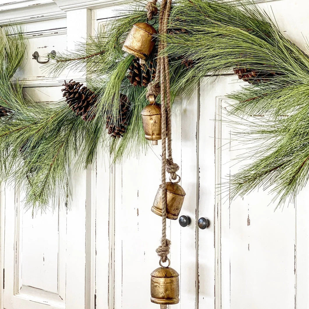 Pine Garland Long Needle 6 Foot Pinecone Accents