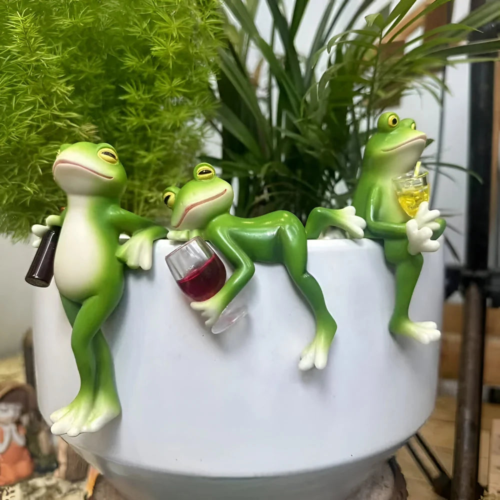 Plant Pot Ornament Over-Rim UV-Stable Resin