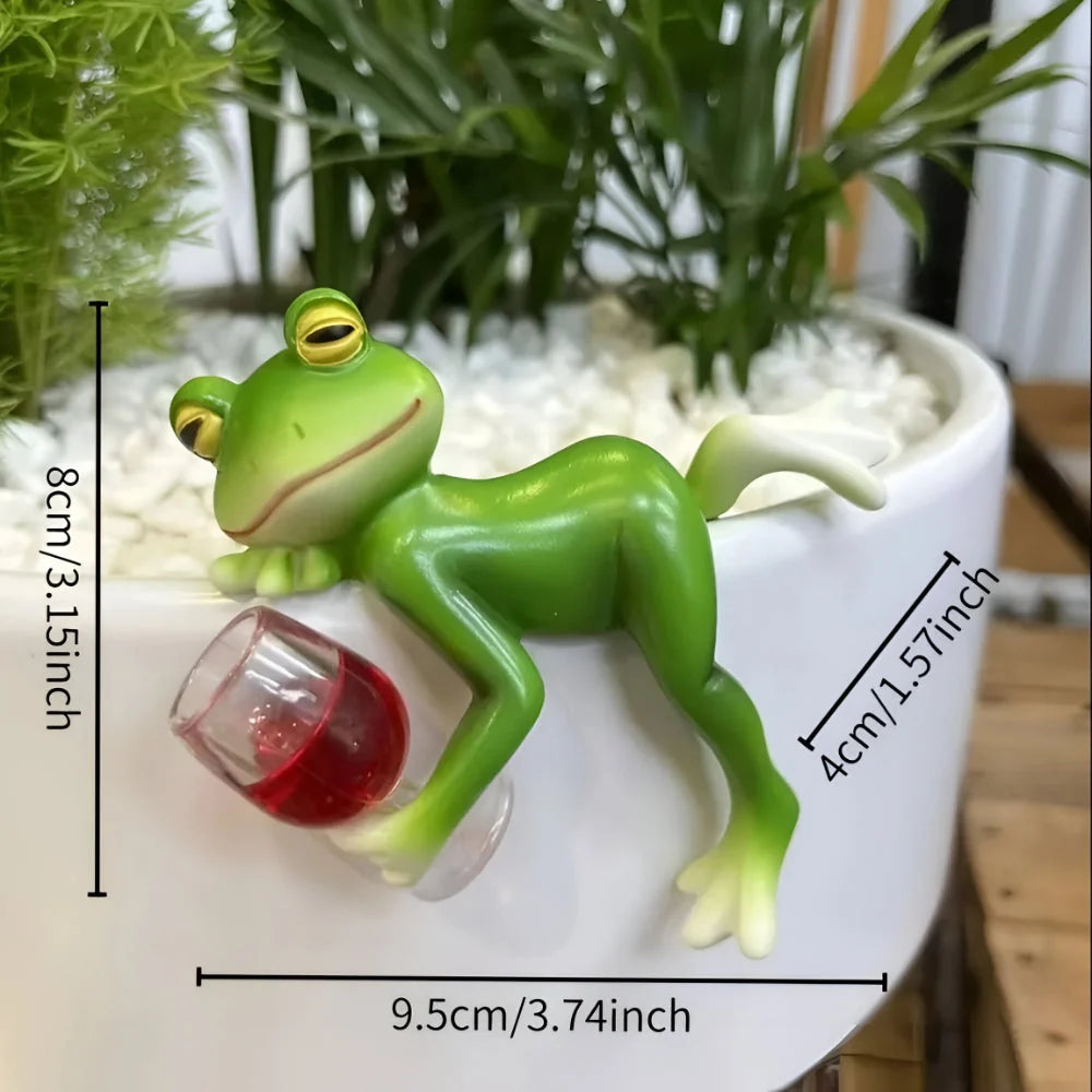Plant Pot Ornament Over-Rim UV-Stable Resin