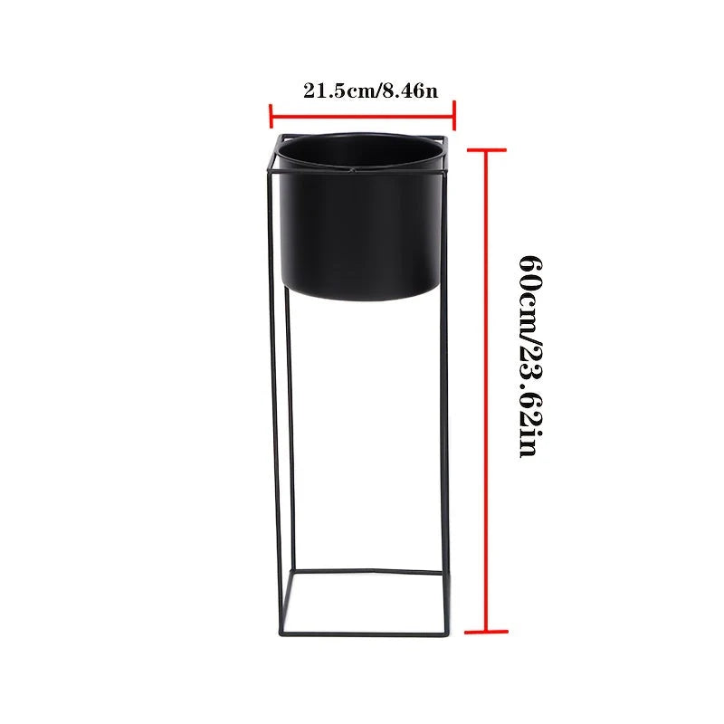 Plant Stand Powder-Coated Steel Open Frame & Non-Marking Feet