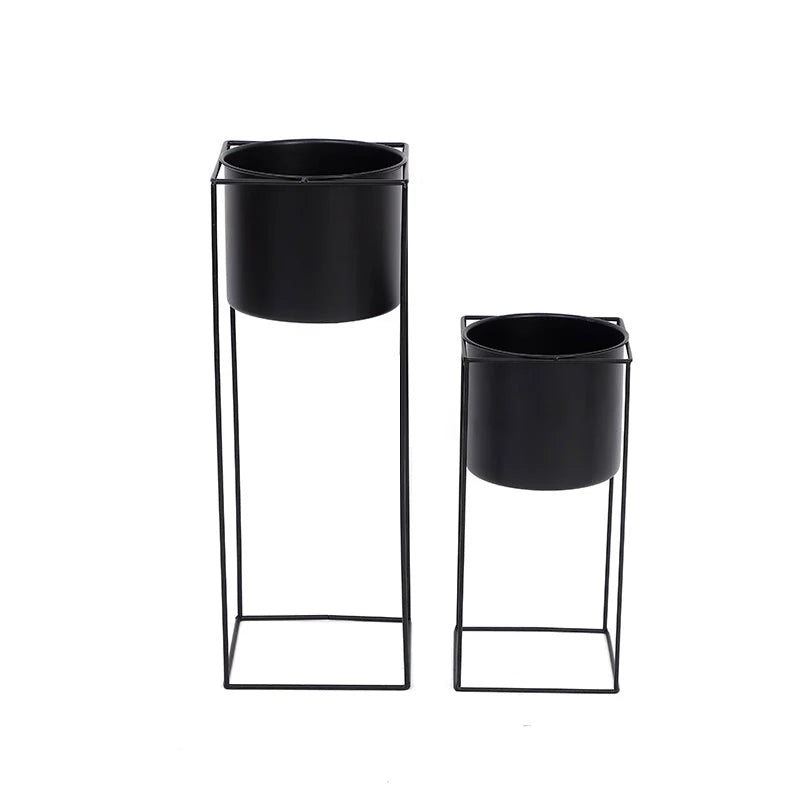 Plant Stand Powder-Coated Steel Open Frame & Non-Marking Feet