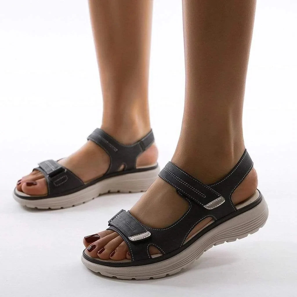 Platform Sandals Adjustable Straps & Supportive Footbed