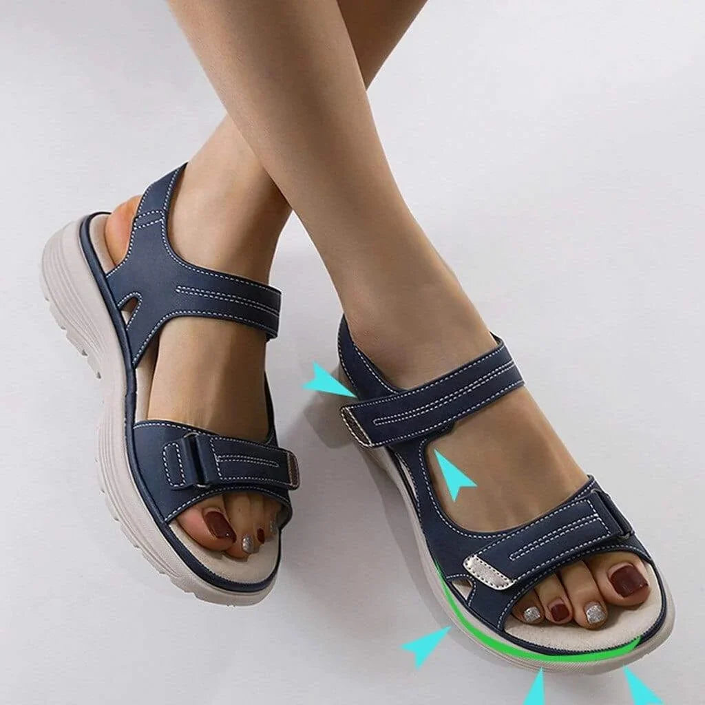 Platform Sandals Adjustable Straps & Supportive Footbed