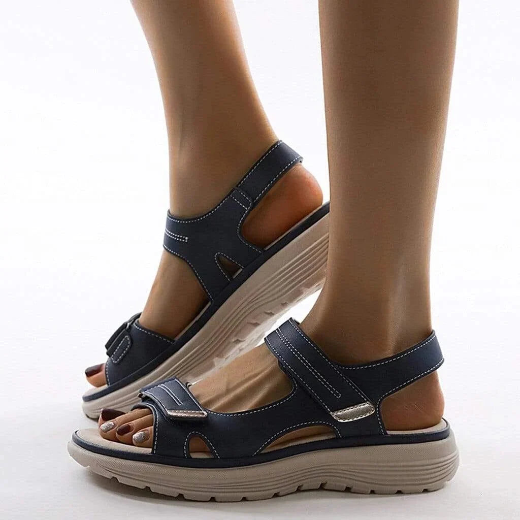 Platform Sandals Adjustable Straps & Supportive Footbed