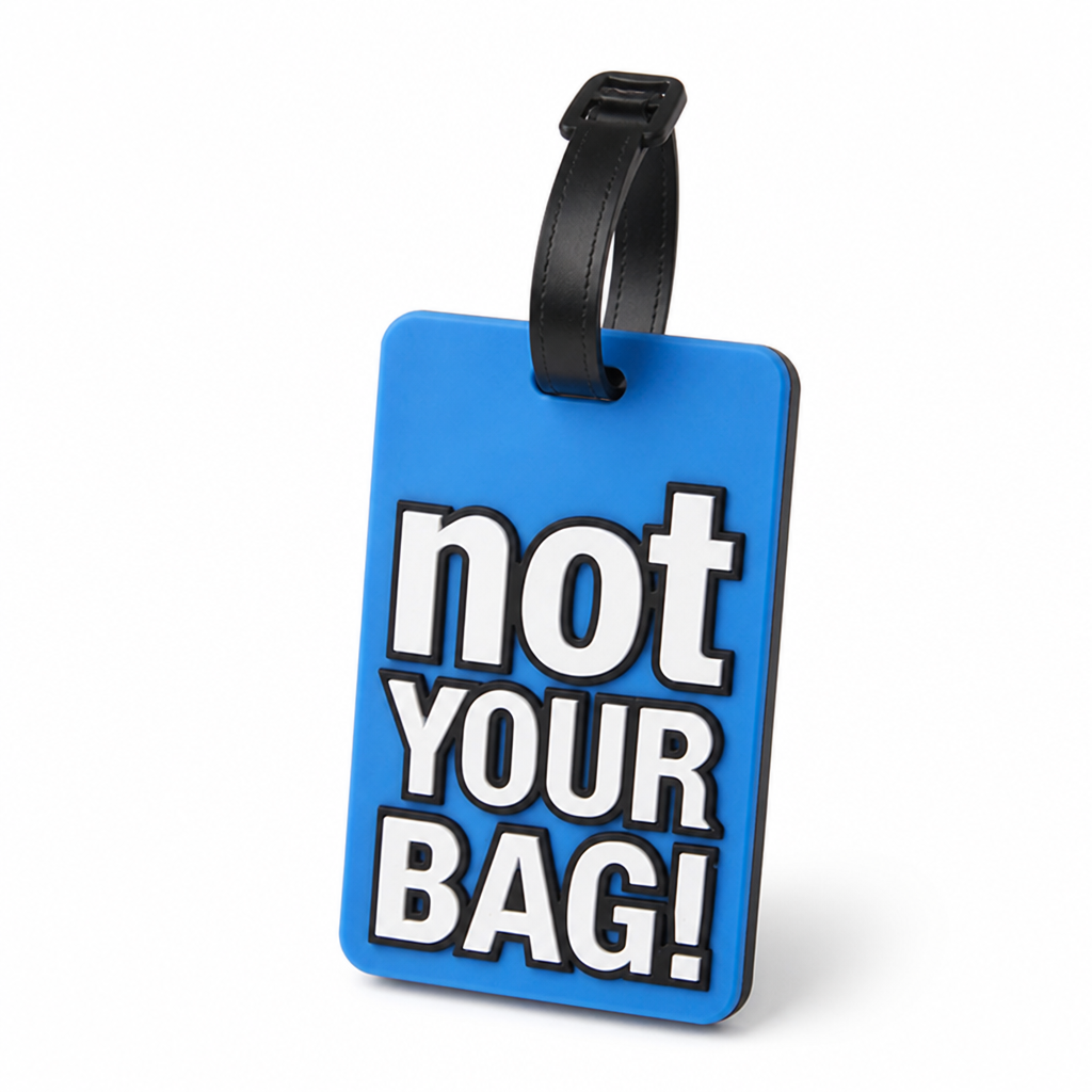 Playful Phrase Silicone Luggage Tag