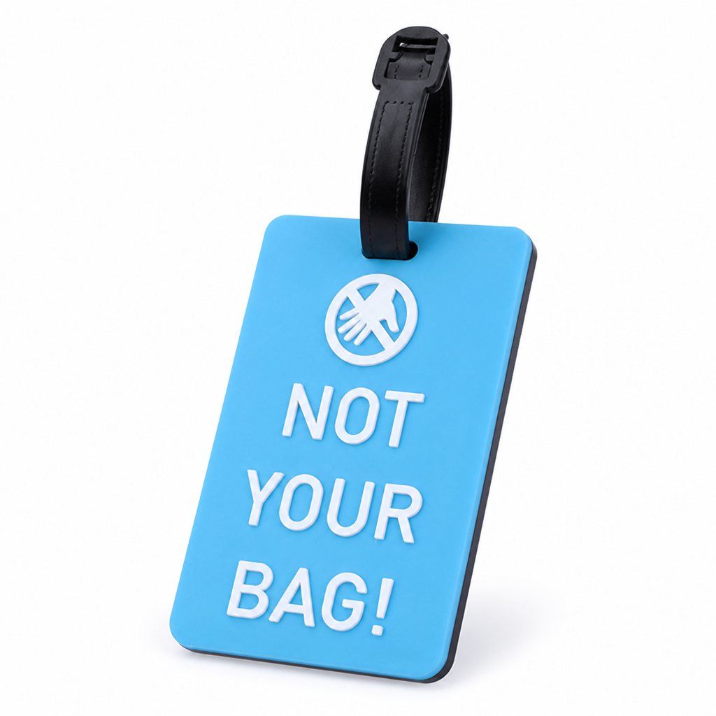 Playful Phrase Silicone Luggage Tag