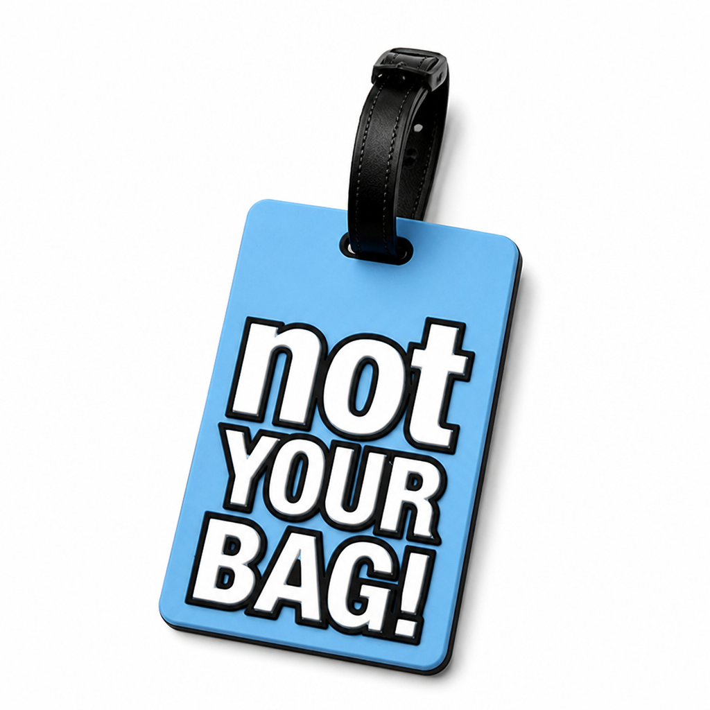 Playful Phrase Silicone Luggage Tag